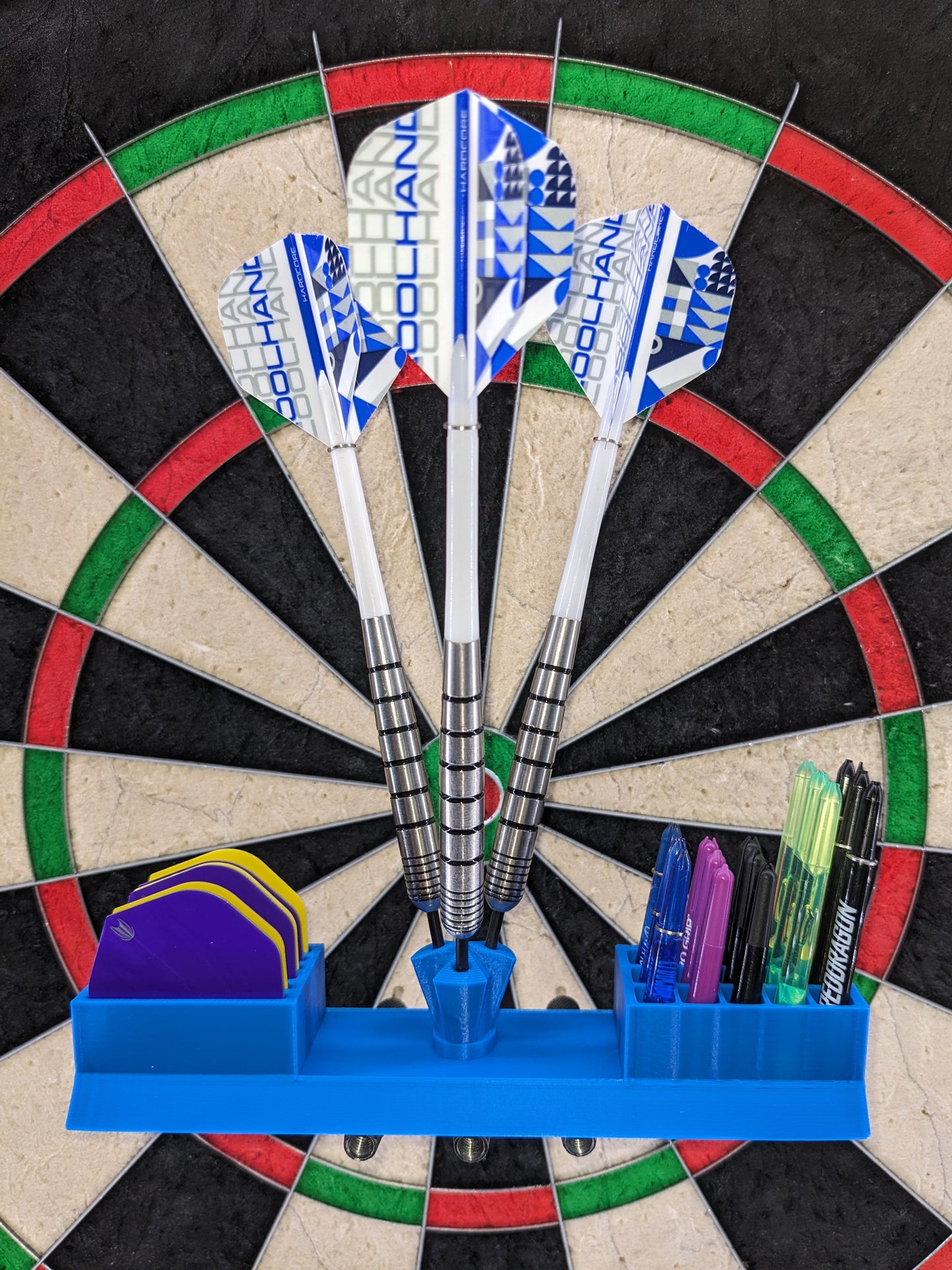 Showpiece Darts Holder with Flights & Stems Storage