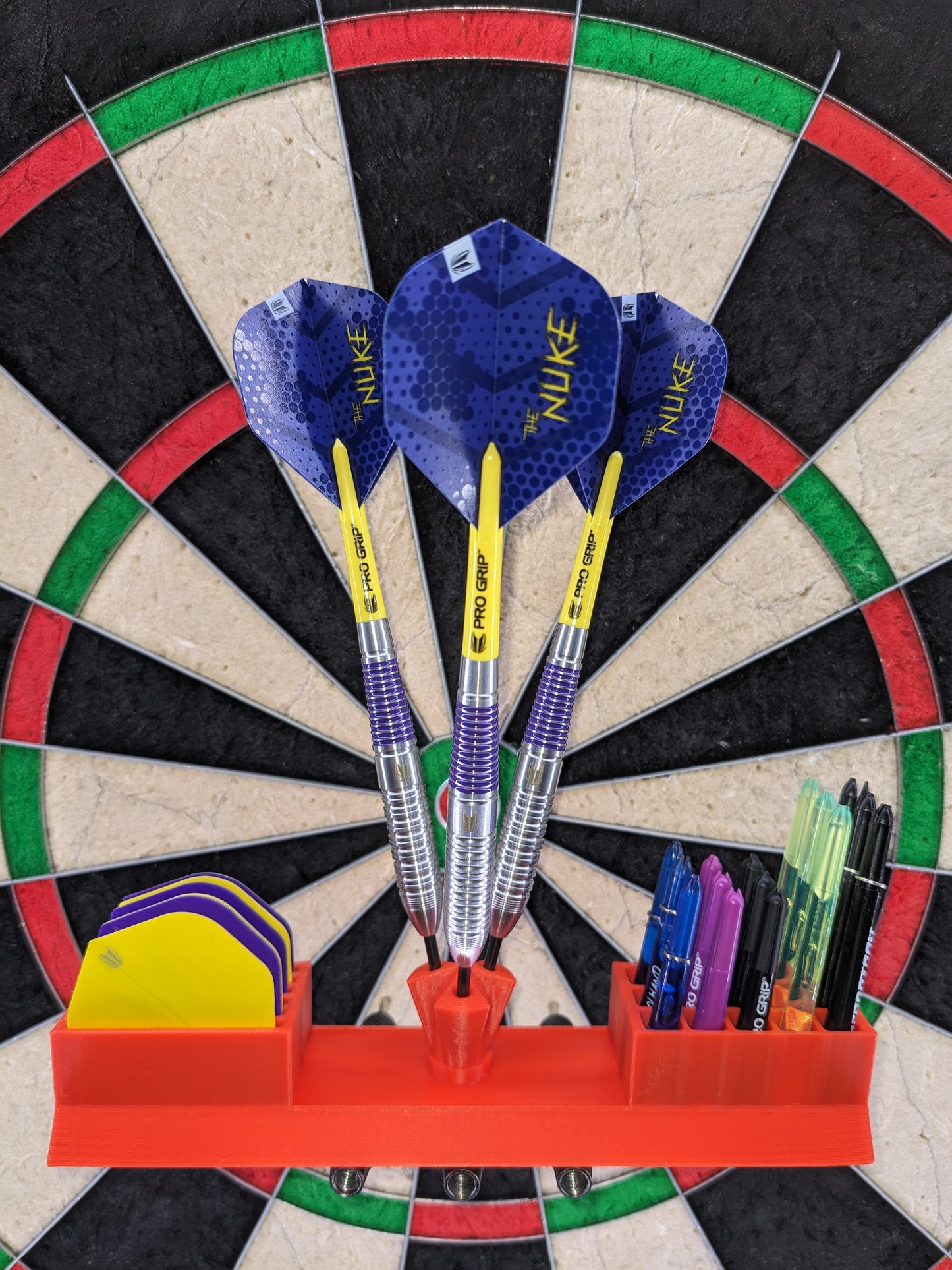 Showpiece Darts Holder with Flights & Stems Storage