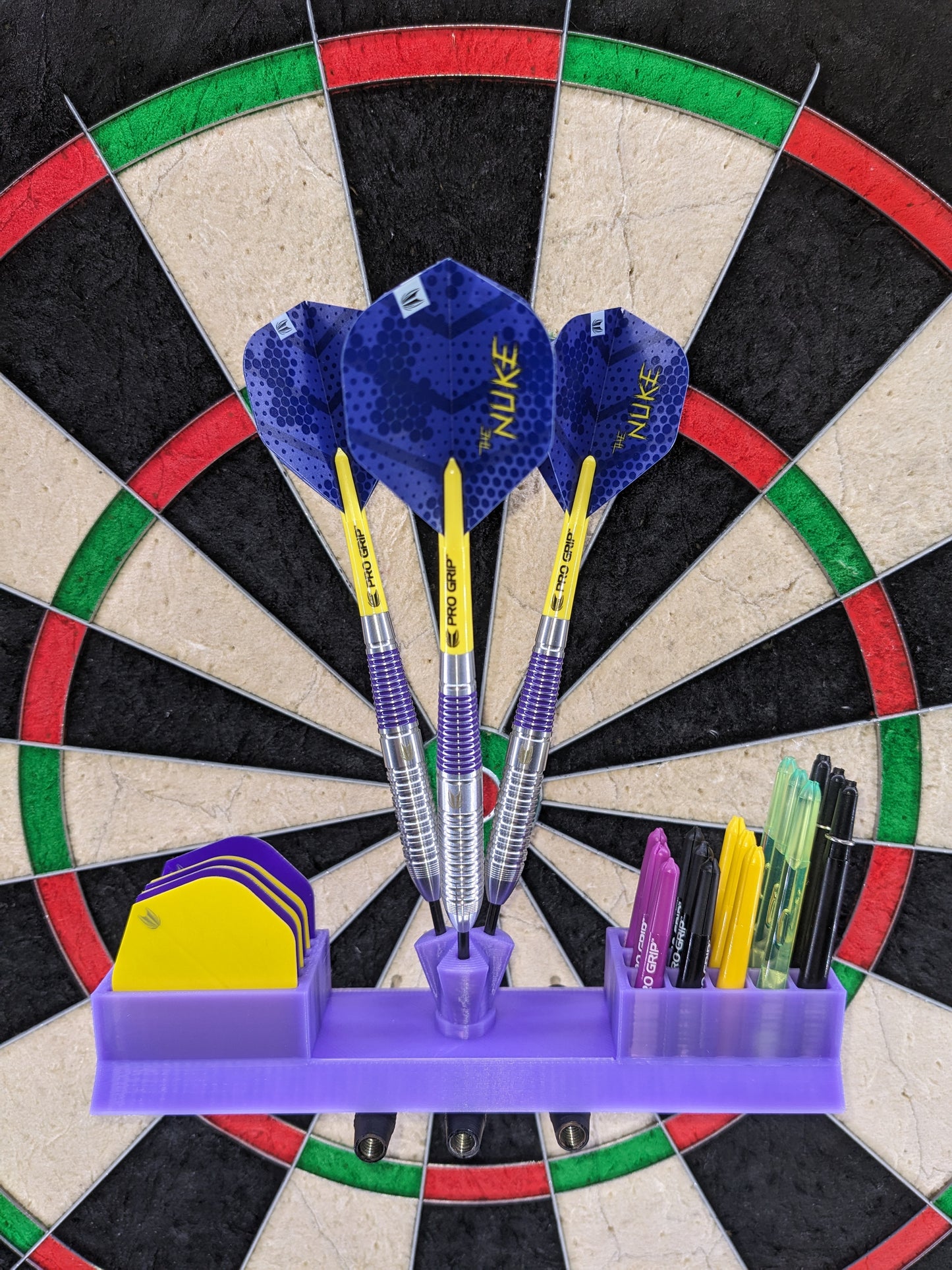 Showpiece Darts Holder with Flights & Stems Storage