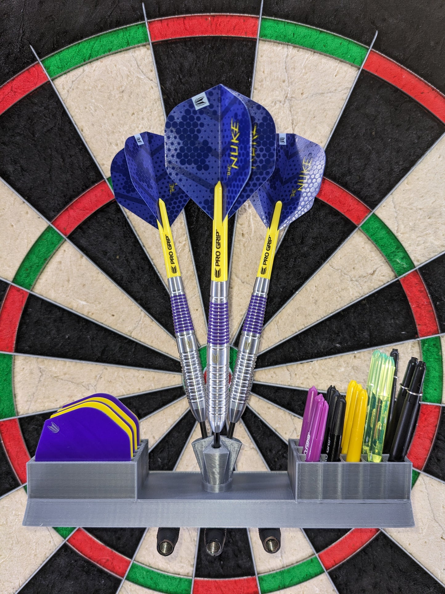 Showpiece Darts Holder with Flights & Stems Storage